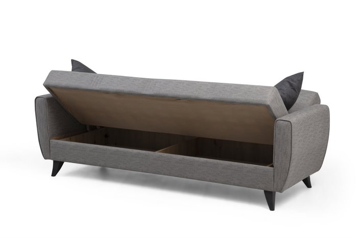 Atelier Del Sofa Zaden - Sofá cama de 3 plazas Gris claro Atelier Del Sofa Zaden - Sofá cama de 3 plazas Gris claro